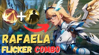 SURPRISE RAFAELA FLICKER COMBO  RAFAELA BEST BUILD 2024  MOBILE LEGENDS [upl. by Oiram]