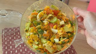 Yumurtalı Avakado Salatası keşfet food pratiktarifler recipe [upl. by Latsyrc]