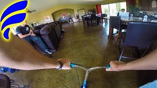 SCOOTER TRICKS IN FUNK BROS HOUSE [upl. by Rubenstein972]