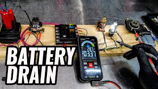 How To Find Parasitic Battery Draw with Kaiweets KM601 MultiMeter Review [upl. by Skyler]