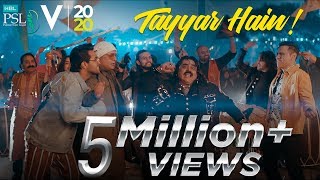 Tayyar Hain  Official Anthem  HBL Pakistan Super League 2020  MA1 [upl. by Cul]