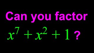 Factoring a septic polynomial A challenge in algebra [upl. by Snashall]