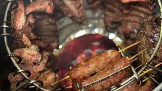 Asado al barril 👨🏿‍🍳🥩🔥😎🤤 asadoalbarril carneasada recetascolombianas [upl. by Anahsirk]