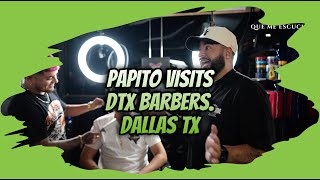 Papito tours DTX Barbers in Dallas Tx and reviews the whole barbershop [upl. by Schou]