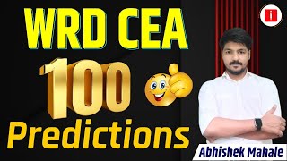 WRD  CEA 100 Predicted Questions Session  By Abhishek Mahale Sir [upl. by Meisel20]