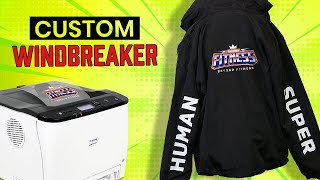 How to Customize A Windbreaker w 2Step Heat Transfer Printing amp HTV [upl. by Hugues763]