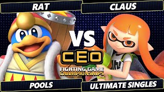 CEO 2024  Rat Dedede Vs Claus Inkling Min Min Smash Ultimate  SSBU [upl. by Yelsna]