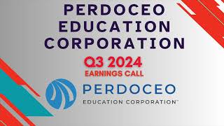 Perdoceo Education PRDO Q3 2024 Earnings Call [upl. by Netsoj122]