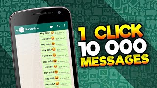 WHATSAPP SPAM  Envoyer 10000 Messages en 5 secondes [upl. by Sikras870]