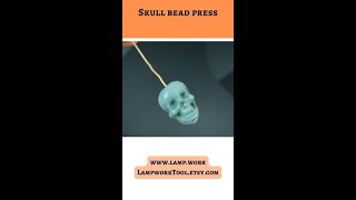 Crafting skull bead lampworking [upl. by Damek]