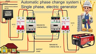 automatic phase changeover system single phase automatic line changeover [upl. by Zailer817]