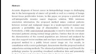 Discriminative Pattern Mining for Breast Cancer Histopathology Image Classification via Fully Convol [upl. by Oshinski365]