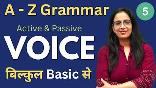 Active amp Passive Voice for Beginners  Part  5  Basic English grammar in Hindi  by Rani Maam [upl. by Everard]