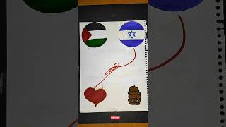 Which country Do You Support satisfying رسم palestine shorts [upl. by Gnolb]