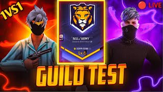 🛑LIVE GUILD TEST 1VS2  FF LIVE  GUILD TEST LIVE  FREE FIRE LIVE 🥵😺 gyangaming freefirelive [upl. by Sudnor312]