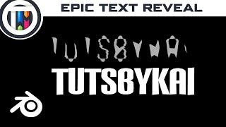 Blender Tutorial  Creating an Epic Text Reveal [upl. by Ahsinal]