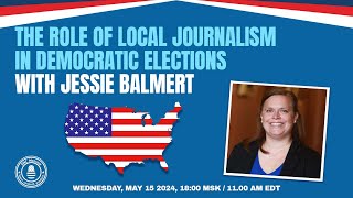 The Role of Local Journalism in Democracy Jessie Balmert [upl. by Sutsuj]