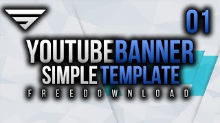 Simple Youtube Banner  Speedart PSD 01 [upl. by Landry227]