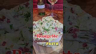 Rougette Schinken Pasta 🤩👍🏼 Rougette rezepte pasta cheese viral youtube youtube [upl. by Bartholomew]