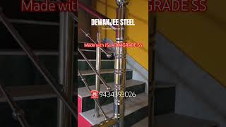 Stainless Steel Railing making with acrylic post Jindal 304grade stainless steeldjtruss viral [upl. by Ciredor]