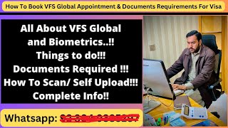 How To Book VFS Global Appointment  Documents Requirements For Visa In VFS  VFS Visa Process [upl. by Dolora422]