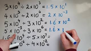 Calculating with standard form GCSE Maths [upl. by Nathanoj]