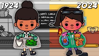 100 YEARS OF SCHOOL LUNCHES 😳 Toca boca LIFE roleplay WITH VOICE 🎙️ [upl. by Begga]