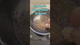 Popcorn chicken amp Chole purifood music popcornchicken chicken chole easyrecipe recipe [upl. by Ahseekan]