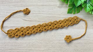 Crochet headband for beginner  Crochet headband tutorial [upl. by Aneehsirk]