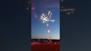 fire works display Welland steam rally 2024 seen from the top of Mr hewes Centurion ARV tank [upl. by Eelyam]