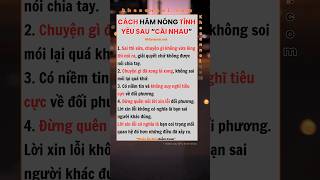 Cách hâm nóng tình yêu kheoannoi kynangsong caunoihay cuocsong fyp tinhyeu [upl. by Otreblasiul915]