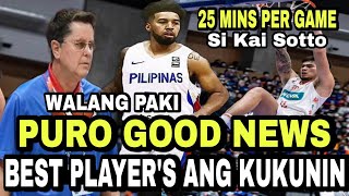 KUMPIRMADO Ang 25Mins Per GAME ni KAI SOTTO  WALANG PAKI si COACH TIM sa KAMPO  Mikey Williams [upl. by Souvaine]