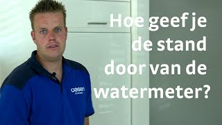 Hoe geef je de stand door van de watermeter [upl. by Lerrej]