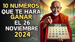 10 NÚMEROS DE LA SUERTE para GANAR y HACERSE RICO en NOVIEMBRE 2024  Enseñanzas Budistas [upl. by Niwrehs214]