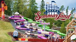 Snake Pit Tube Slides at Skara Sommarland Water Park [upl. by Agle]