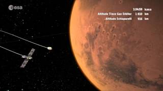 ExoMars 2016 arriving at Mars [upl. by Manly]