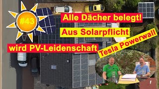 Deine Photovoltaik 43 Aus Solarpflicht wird PVLeidenschaft  Was leistet die Tesla Powerwall [upl. by Lehmann427]