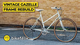 Vintage Gazelle frame rebuild Unexpected challenges along the way [upl. by Bowers]