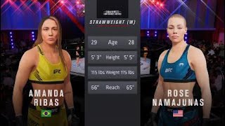 UFC Fight Night  Ribas vs Namajunas [upl. by Llibyc]