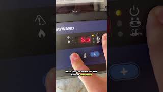 Hayward HDF400 Heater  Remote Control Operation🔥 [upl. by Adikram]