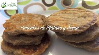 PANCAKE DE AVENA Y PLÁTANO Recetas Nutritivas para Bebés y NiñsHECHOxMAMÁ [upl. by Aneert656]