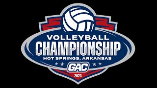 theGAC 2023 WOMENS VOLLEYBALL QUARTERFINALS 1 3 SWOSU vs 6 ECU [upl. by Yerahcaz]