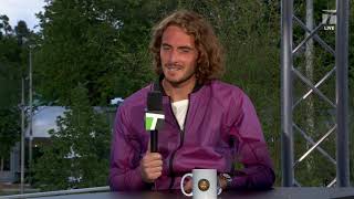 Stefanos Tsitsipas 2021 Roland Garros Fourth Round Win Interview [upl. by Inafit996]