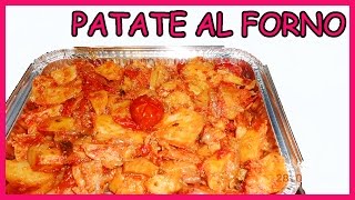 Patate al forno con cipolla e pomodorini  LE RICETTE DI ZIO ROBERTO [upl. by Wilkey300]