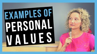 Personal Values Examples COMMON CORE VALUES [upl. by Elysee]