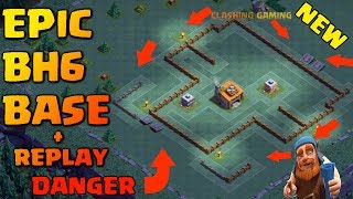 Epic Builder Hall 6 Base BH6  Defense Replay  BH6 Base Layout  Clash of Clans [upl. by Nysilla211]