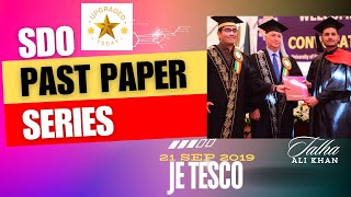 JE TESCO PAST PAPER BY NTS  SOLVED IN DETAIL  SDO TEST SERIES [upl. by Ettelrahc]