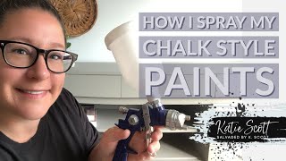 HOW TO PAINT FURNITURE WITH A SPRAY GUN [upl. by Ennahtur212]