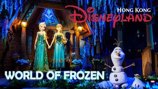 World of Frozen and rides  Hong Kong Disneyland [upl. by Rodge]