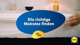 Die richtige Matratze finden  Lidl Matratze  Lidl Time [upl. by Trauts]